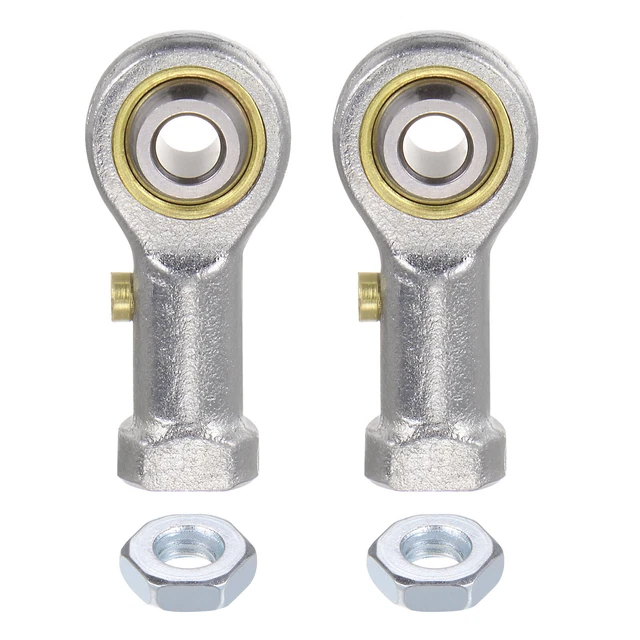 2pcs PHSB3 Female Rod End 3/16" Bore and #10-32 Right Hand Thread with Jam Nut