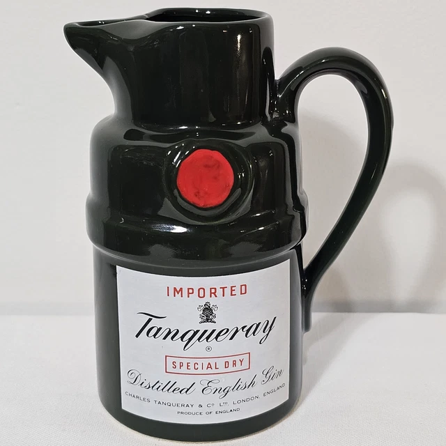 Tanqueray English Gin Ceramic Pitcher very Good Condition 7"