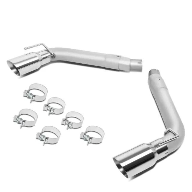 For 2010-2015 Chevy Camaro 3.6-7.0L Axle Cat Back Exhaust Kit w/4"OD Muffler Tip
