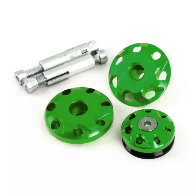 CNC Frame Hole Cap Plug Fit for Kawsaki Z1000 10-16 Z1000SX 11-15 Green SL