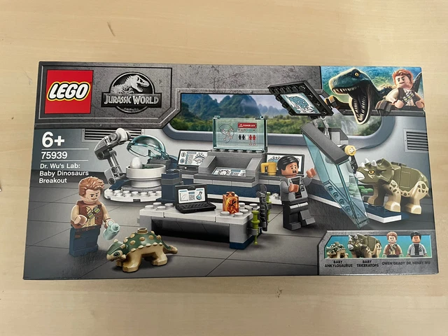 LEGO JURASSIC WORLD Dr. Wu's Lab: Baby Dinosaurs Breakout (75939 ...