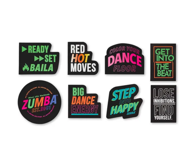 Zumba Happy Stickers