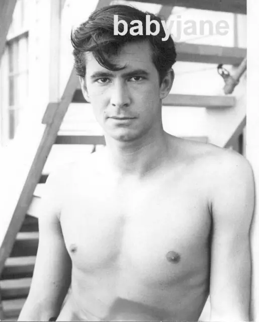 002 Anthony Perkins Young Barechested Beefcake Photo