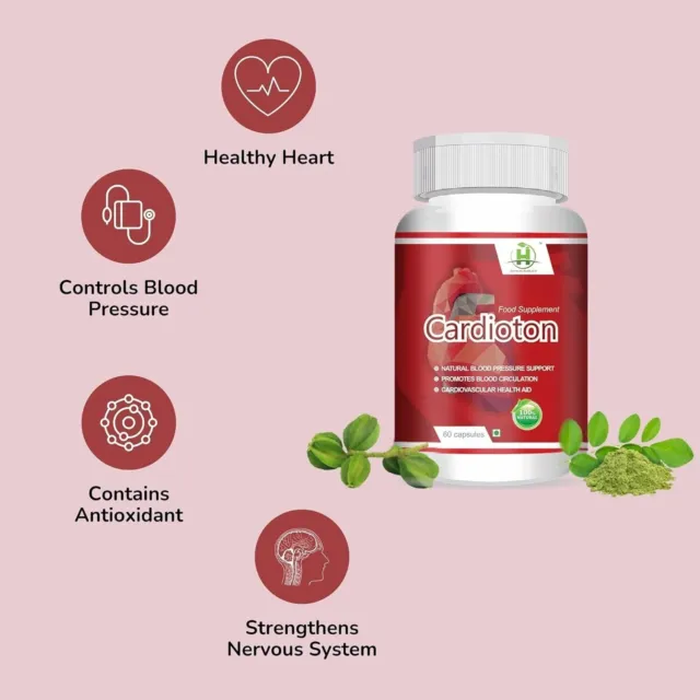 Cardioton Heart Health Booster 60 gélules avec coenzyme Q10 et extrait d'Arjuna