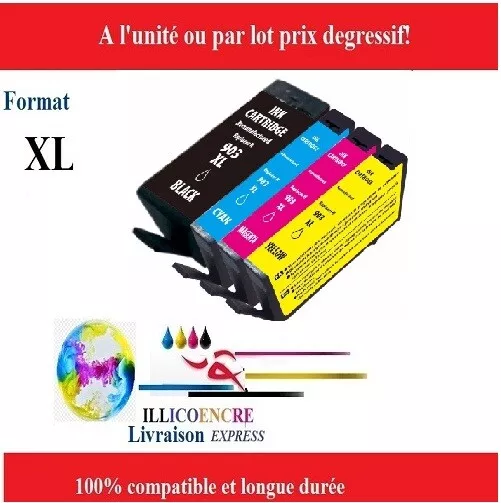 903 953 cartouche XL compatible pour HP Officejet Pro 6950 6960 6962 7720 7730 2