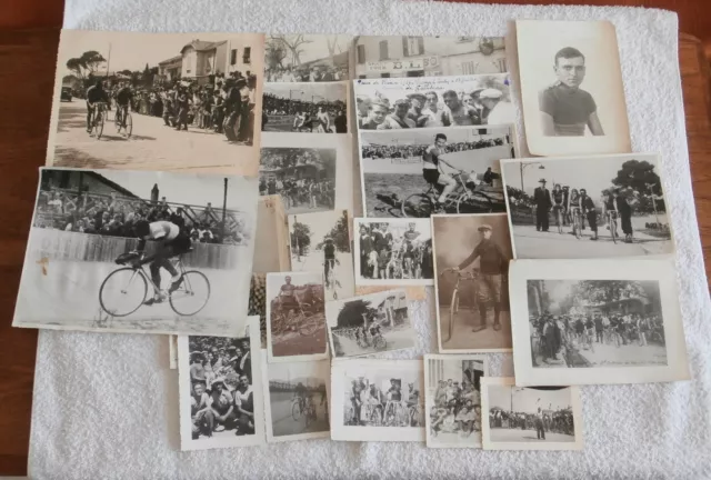 lot 21 photographies anciennes cyclisme/coureurs cyclistes/Var/Toulon/galateau