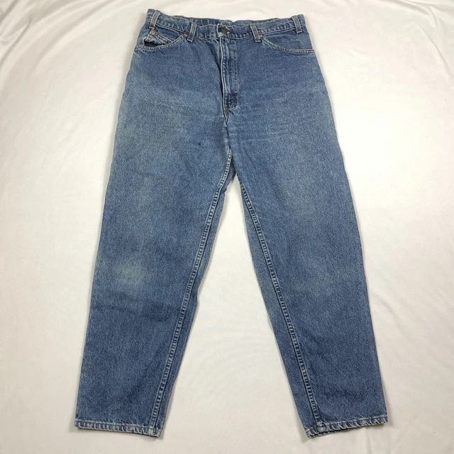 Vintage Levis 550 Jeans Mens 36x30 Orange Tab Denim Made in USA
