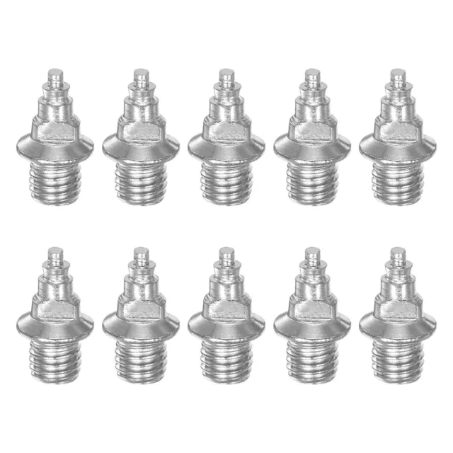 10pcs Track Spikes 6.7mm Tower Steel Replacement for Track Shoes, Silver Tone