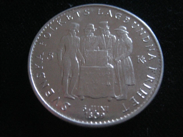 Mds Schweden Sweden 5 Kronen 1959 "150 Jahre Verfassung - Constitution", Silber