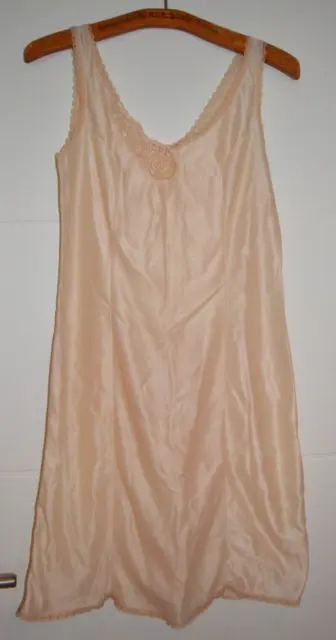 Vintage Dederon Unterrock Unterkleid Stretta DDR Gr. 42 hautfarben nude