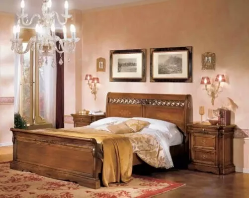 Luxe Chambre à Coucher Set Lit + 2x Nachttische Complet Chambre Meuble Nouveau