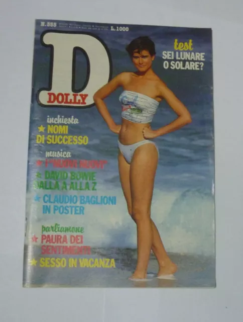 DOLLY n 335 ( 1985 ) con DAVID BOWIE POSTER CLAUDIO BAGLIONI