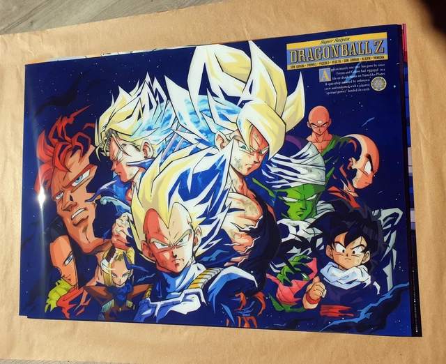 DRAGON BALL Z affiche B2 (70X50cm) Cyborgs Vs Z Team!!! EUR 29,00