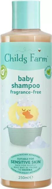 Childs Farm Baby Shampoo Unfragranced Gently Cleanses Hair and Scalp...