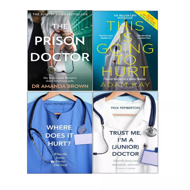 PRISON DOCTOR, Does it Hurt, Trust Me, Going to Hurt 4 Books Collections Set NEW