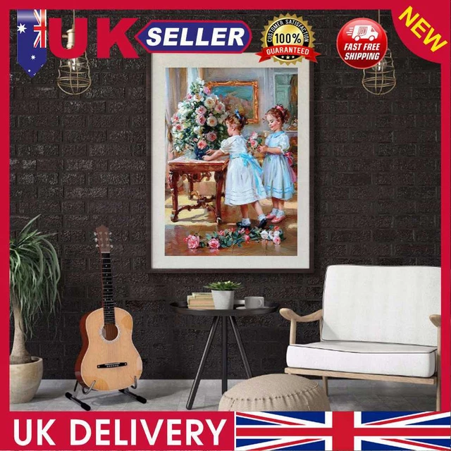 Two Sisters Oil Paint By Numbers Kit DIY Acrylic Painting Frameless Gift (B2205)