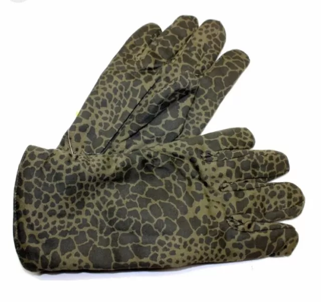 Polish Army Puma Camo Combat Gloves Reptile Camouflage Cold Weather Uniform SZ L