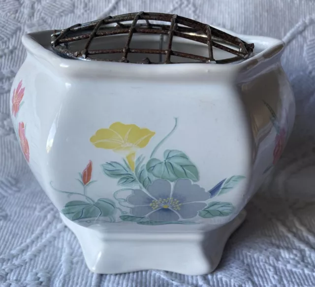 Vintage Ceramic Floral Rose Bowl by Wade 1989 for Ringtons