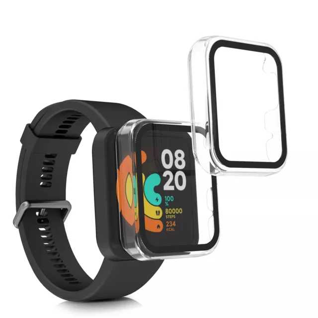 Set de 2x carcasa con vidrio para Xiaomi Mi Watch Lite Redmi Watch