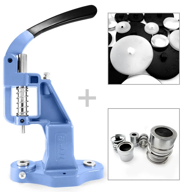 Máquina herramienta de fabricación profesional de botones y 50 espacios en blanco S004