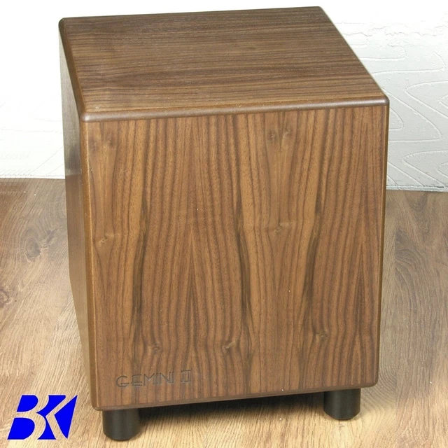 BK GEMINI II Subwoofer 150W RMS 10in Brown MDF Hand-built RCA Wired £ ...