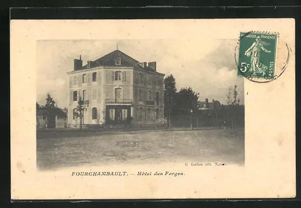 CPA Fourchambault, Hôtel des Forges 1910