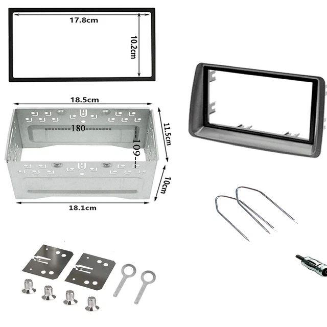 Adattatore Autoradio 1 DIN Per Fiat 500 E 500C - Telaio In Plastica Nero - Foto 8