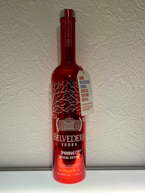 Belvedere Vodka Red - Special Edition 2013 - 1,0L - Flasche ungeöffnet