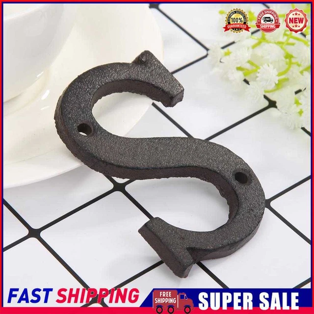 Cast Iron Letters Doorplate Metal Alphabet House Sign Plaque DIY Cafe Wall Decor