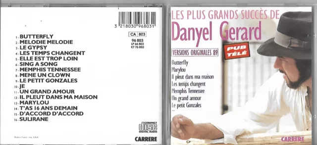 Cd 16 Titres Les Plus Grands Succes De Danyel Gerard Best Of 1989