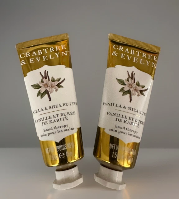 CRABTREE EVELYN Vanilla Shea Butter Hand Therapy Cream 2x45g