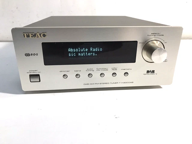 TEAC DAB AM/FM Stereo Tuner Model T-H 300Dab £27.00 - PicClick UK