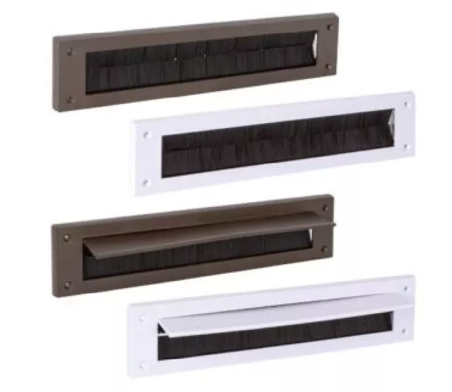 Pvc Door Letter Box Internal Cover Plate Seal Draught Excluder Plastic Flap Uk