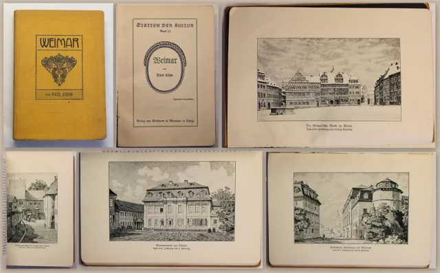 Kühn Stätten der Kultur Band 13 Weimar um 1900 Reisen Thüringen Landeskunde xy