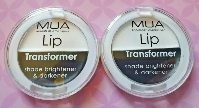 MUA - MAKEUP ACADEMY - 2 x Lippentransfer Farbton Aufheller & Verdunkeler - Kostenloser Versand