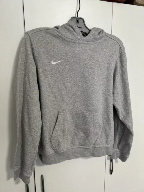 Nike TEAM Club Hoodie Grau Gr.  XL (S) Damen Bekleidung Gebraucht