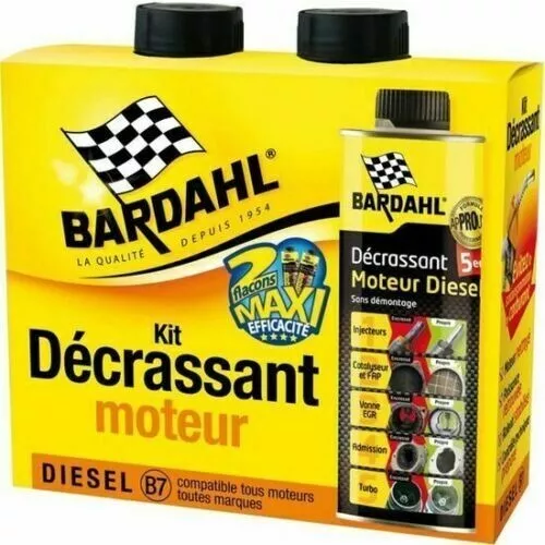 Bardahl Décrassant Intégral Moteur Diesel 5 en 1 Sans démontage 2x300ml FR Neuf