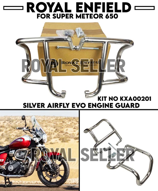 ROYAL ENFIELD SUPER Meteor 650 "SILVER AIRFLY EVO ENGINE GUARD" Exp