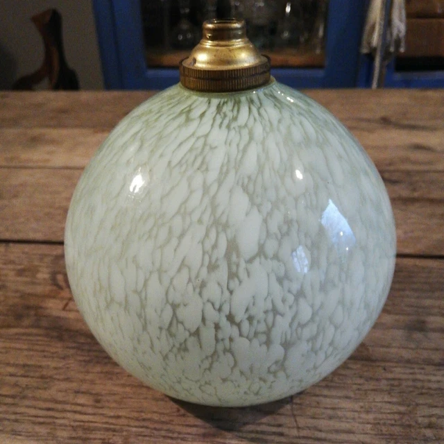 Suspension Art Déco en verre marbré, années 1930 En vente sur