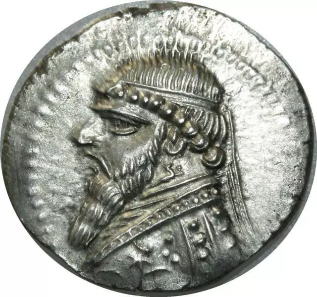 T9369 Very Rare KINGS PARTHIAMithradates II 121-91 BC Drachm Rhagai silver ->MO