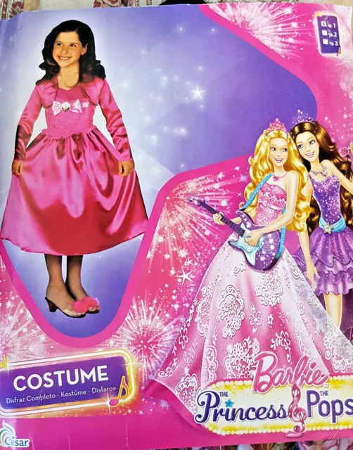 Costume Barbie Principessa Charm School 3-5 anni C804-001 Cesar
