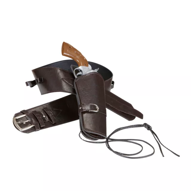 Fondina Braun Sceriffo Cintura Western Fondina Pistola Cowboy Cintura COLT