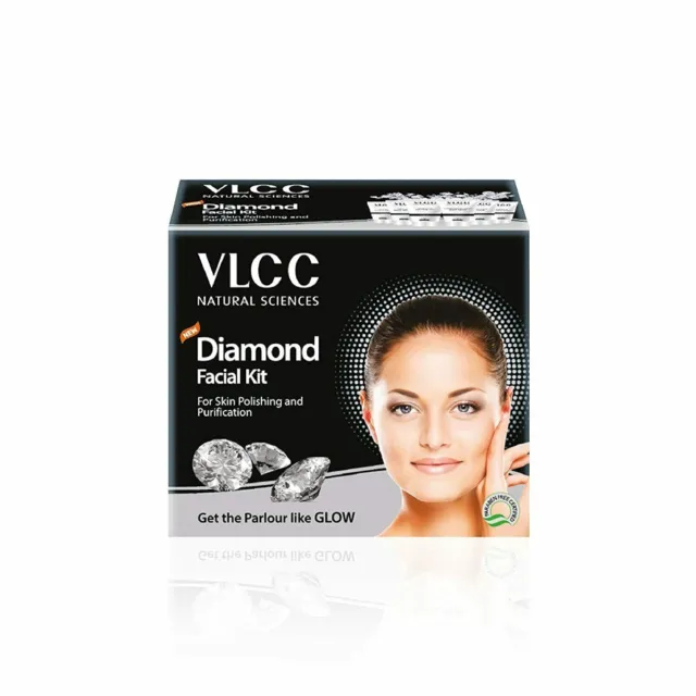 VLCC Diamond Facial Kit zum Polieren und Reinigen der Haut, 60 ml