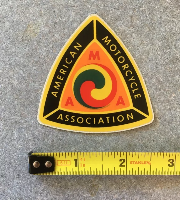 Vintage AMA American Motorcycle Association Decal Sticker used till 1982 NOS