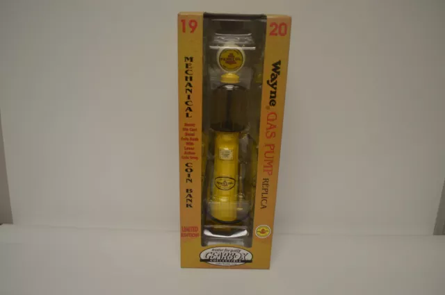 Limited Edition 1920 Pennzoil Wayne Gas Pump Replica Mechanical Coin Bank