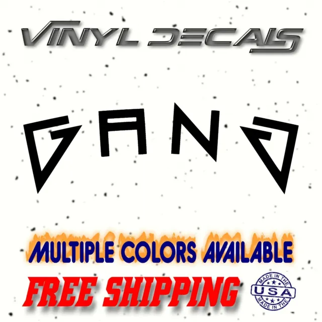 GANG Vinyl Sticker Decal / car truck window drift illest jdm racing civic eg ek