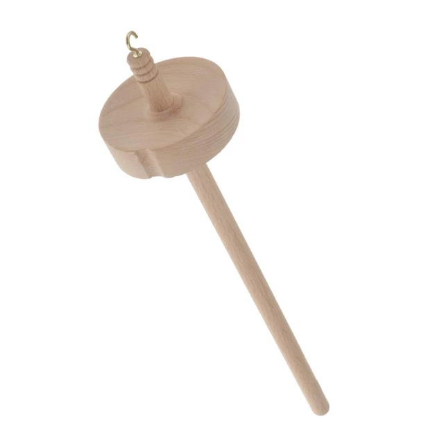 Drop Spindle Top Quirl Yarn herramienta de costura tallada a mano para