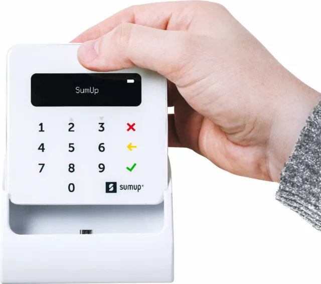 SUMUP AIR POS lettore carte di credito bancomat Contactless Bluetooth Wi-Fi  NFC EUR 13,00 - PicClick IT