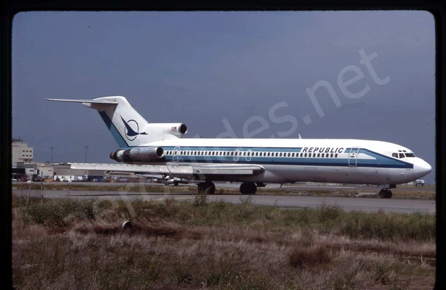Republic Boeing 727-200 N716RC May 83 Kodachrome Aircraft Slide/Dia