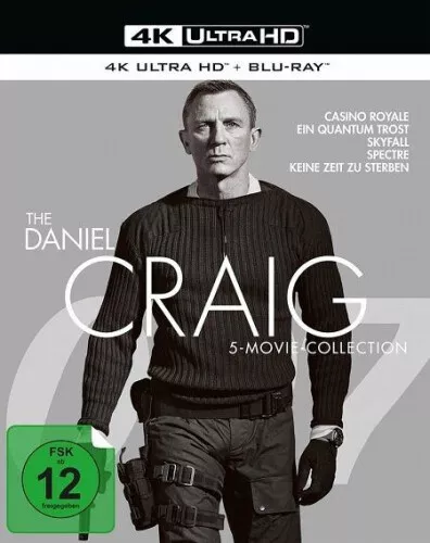 The Daniel Craig 5-Movie-Collection (James Bond)|4k Blu-ray Disc|Deutsch|2022